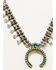 Image #2 - Shyanne Women's Silver & Turquoise Beaded Squash Blossom Pendant Necklace, Silver, hi-res