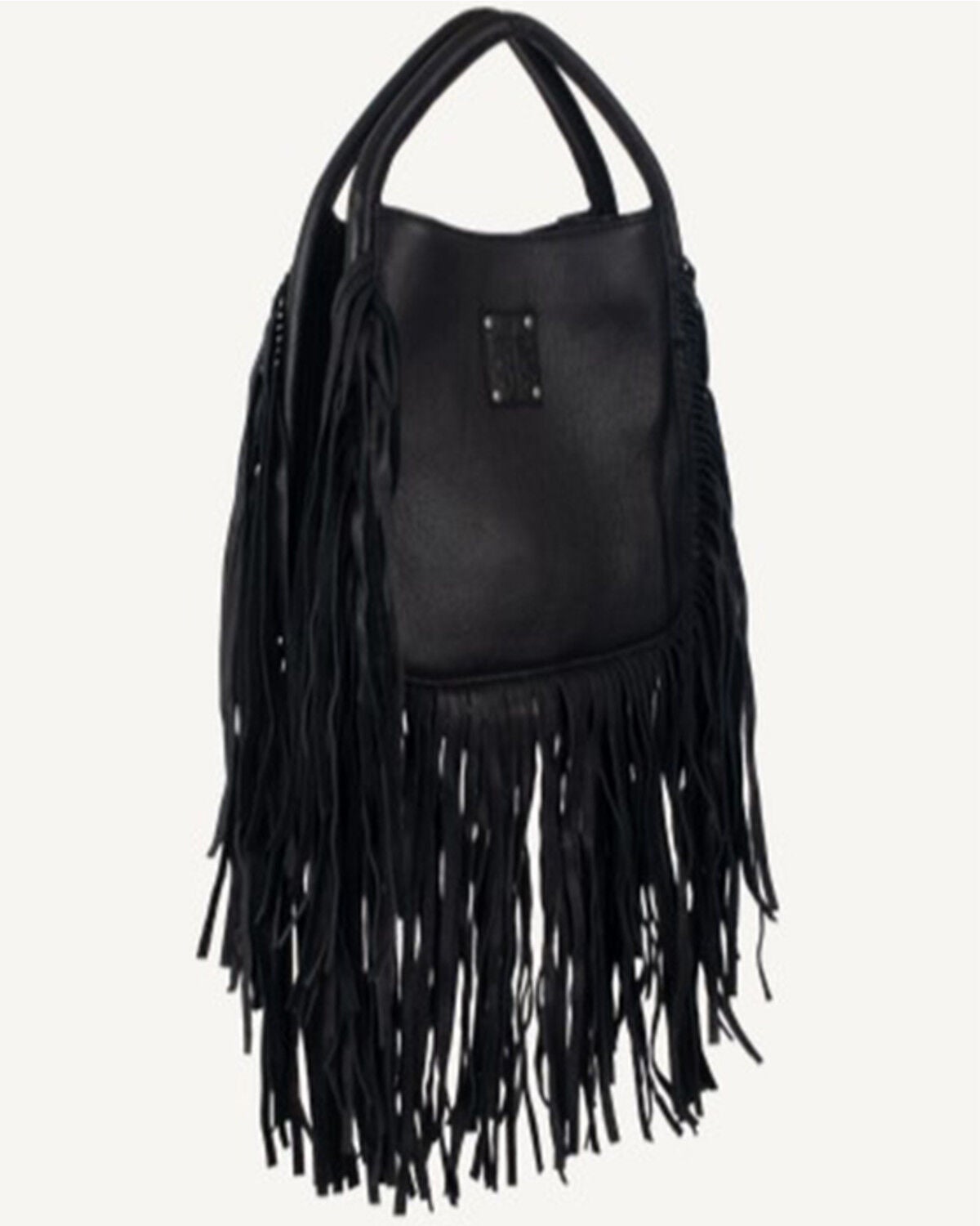 STS Ranchwear By Carroll Women's Indie Sugar Fringe Satchel, Black, hi-res