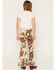 Image #3 - Shyanne Little Girls' Lacey Pony Print Print Pull-On Flare Denim Jeans, Cow Print, hi-res