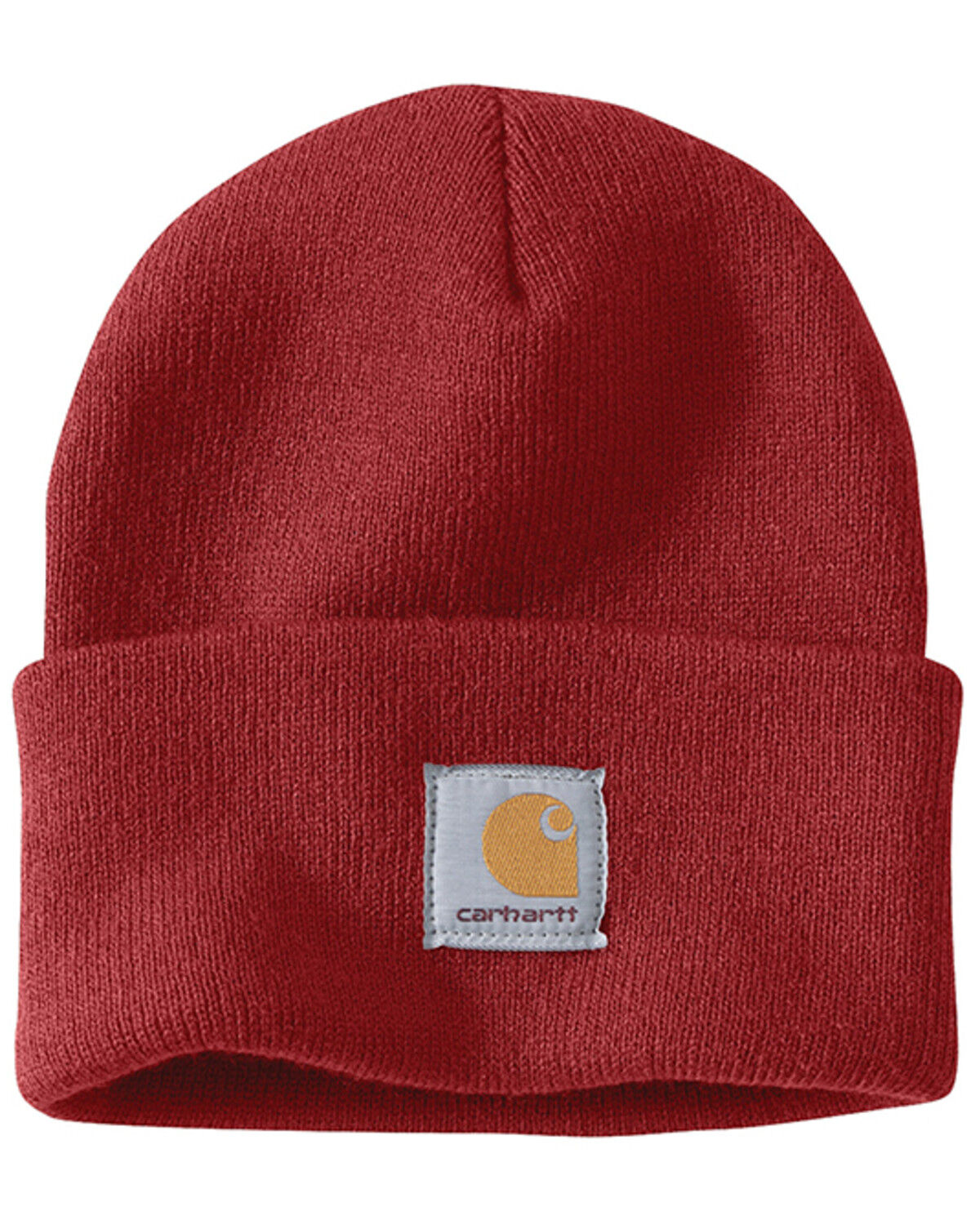 Image #1 - Carhartt  Acrylic Watch Beanie, Dark Red, hi-res