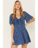 Image #2 - Idyllwind Women's Cardinal Printed Mini Dress, Steel Blue, hi-res