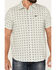 Image #3 - Brixton Men's Charter Geo Print Short Sleeve Stretch Button-Down Shirt , Light Grey, hi-res