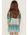 Image #4 - Hayden Girls' Border Print Tunic Mini Dress, Turquoise, hi-res
