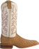 Image #2 - Justin Men's AQHA Full Quill Ostrich Western Boots - Broad Square Toe, Tan, hi-res