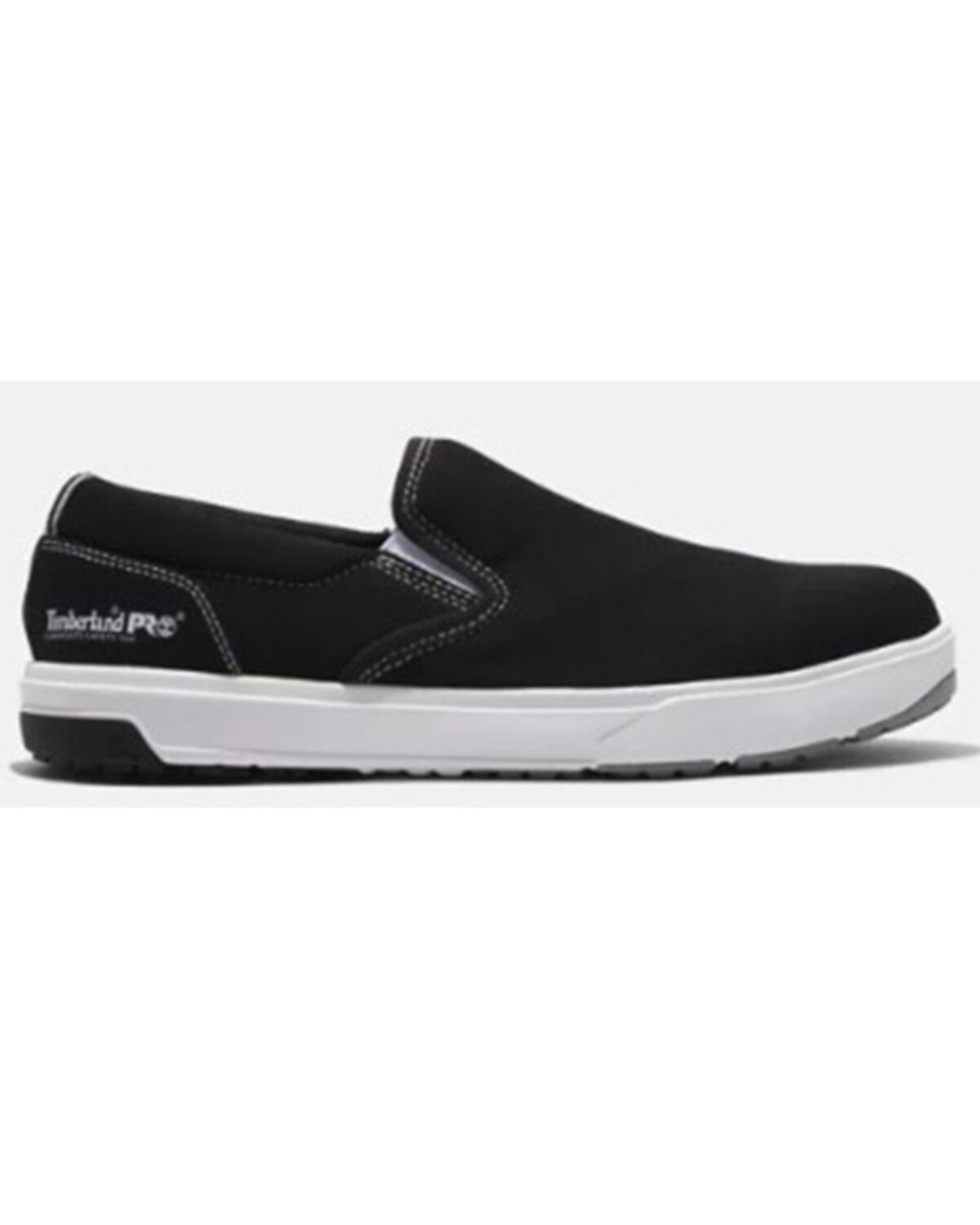 Image #2 - Timberland PRO Men's Berkley Slip-On Work Shoes - Composite Toe, Black/white, hi-res