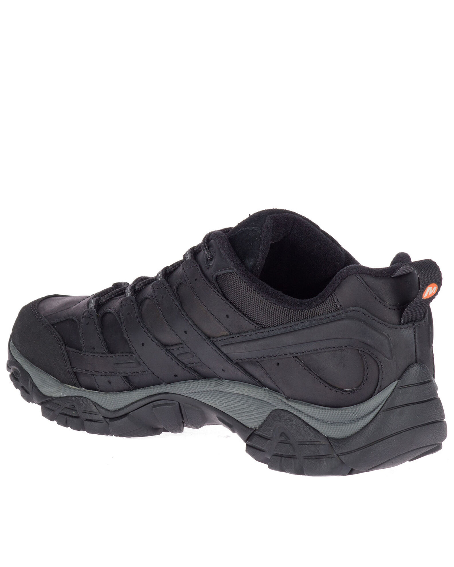 Image #3 - Merrell Men's Black MOAB 2 Prime Hiking Shoes - Soft Toe, Black, hi-res