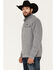 Wrangler Men's Quilted 1/4 Snap Pullover - Tall , Heather Grey, hi-res