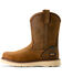 Image #2 - Ariat Men's 10" Rebar Wedge Pull-On Waterproof Work Boots - Soft Toe, Brown, hi-res