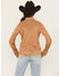 Image #4 - Shyanne Women's Faux Suede Lace Yoke Long Sleeve Button-Down Western Shirt, Tan, hi-res