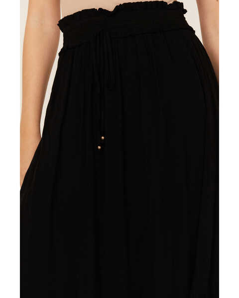 Image #2 - Angie Women's Ruffle Hem Maxi Skirt, Black, hi-res
