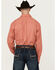 Image #4 - Wrangler Men's Classic Medallion Print Long Sleeve Button-Down Western Shirt, Red, hi-res
