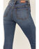 Image #4 - Shyanne Women's Medium Wash High Rise Ruffled Super Flare Stretch Jeans, , hi-res