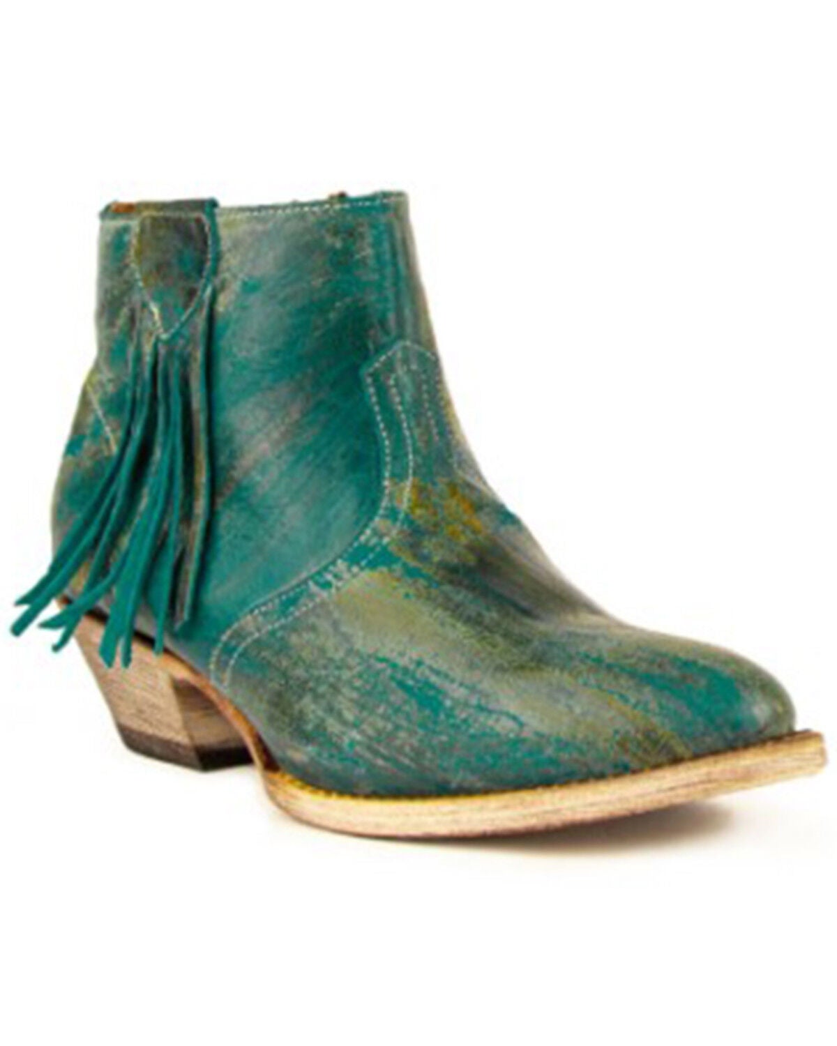 turquoise fringe cowboy boots