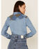 Image #4 - Kimes Ranch Women's KC Patched Denim Western Shirt, Indigo, hi-res