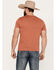 Image #4 - Rock & Roll Denim Men's Skull Short Sleeve Graphic T-Shirt, Rust Copper, hi-res