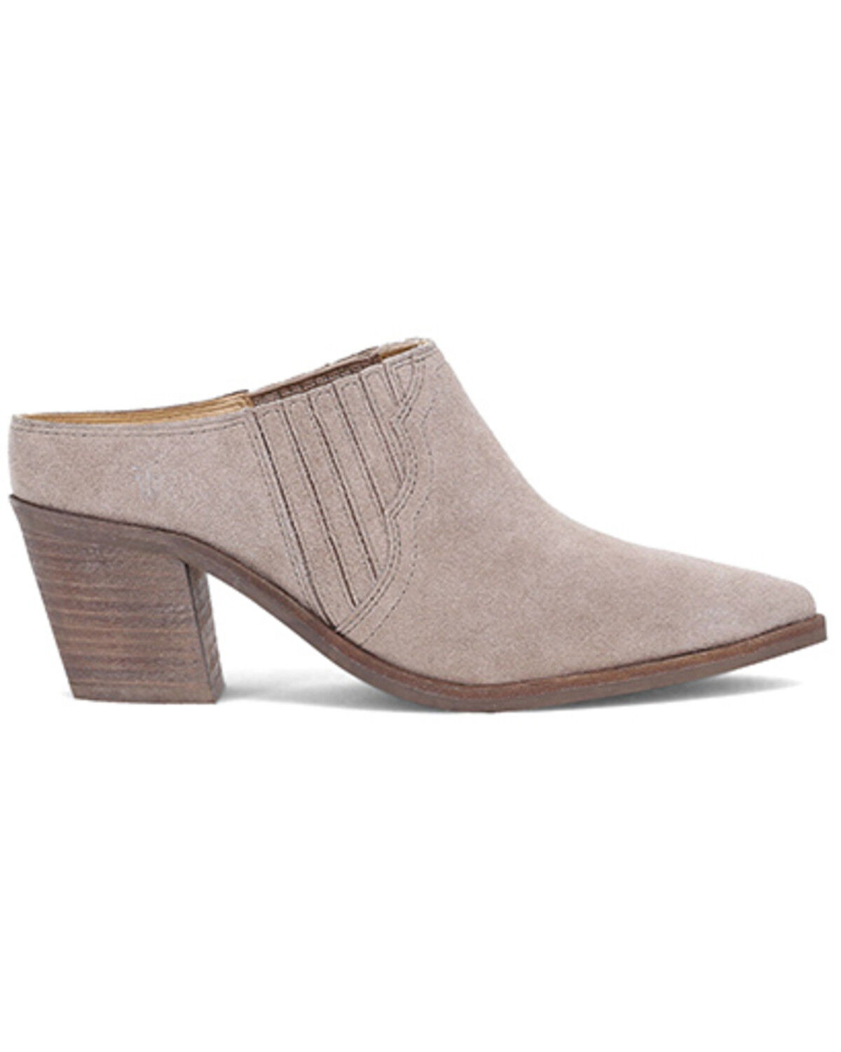 Image #2 - Frye Women's Sara Western Mules, Taupe, hi-res