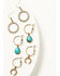 Image #2 - Shyanne Women's Golden Hour Crescent 7-Piece Earrings Set, Turquoise, hi-res