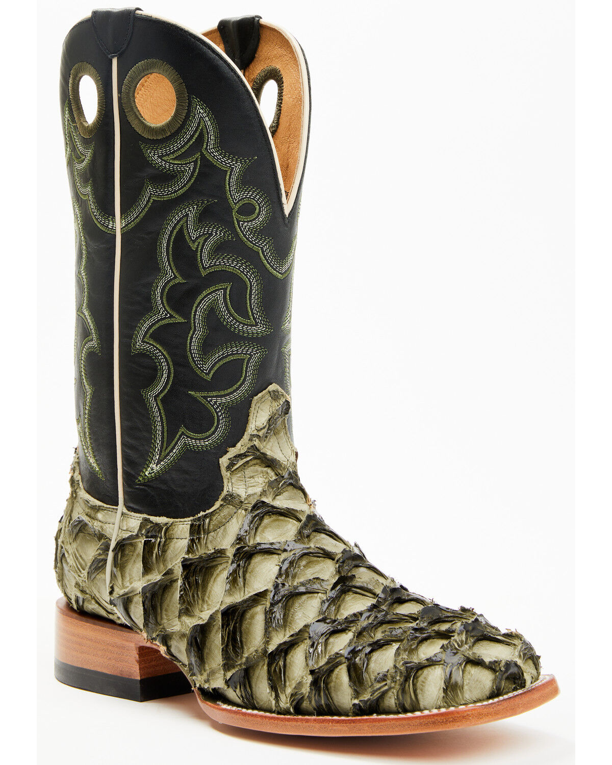 人気カラーの Men's James Cody Malaga Boots Western Pirarucu Exotic ウォーキング・ランニングウェア