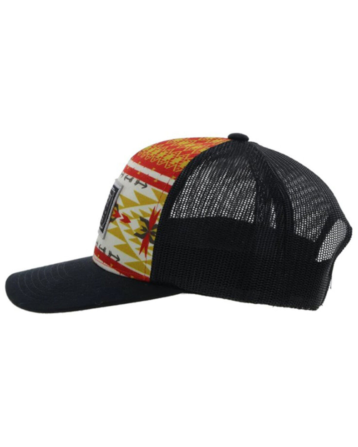 Image #4 - Hooey Men's Doc Southwestern Print Trucker Cap, Red, hi-res
