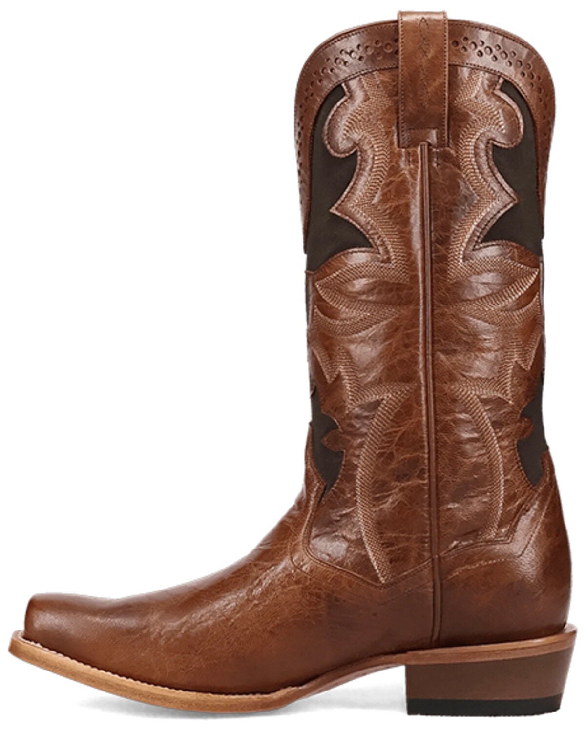 Image #3 - Dan Post Men's Frenchie Western Boots - Square Toe, Tan, hi-res