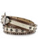 Shyanne Women's Hair-on-Hide Concho Belt, Brown, hi-res