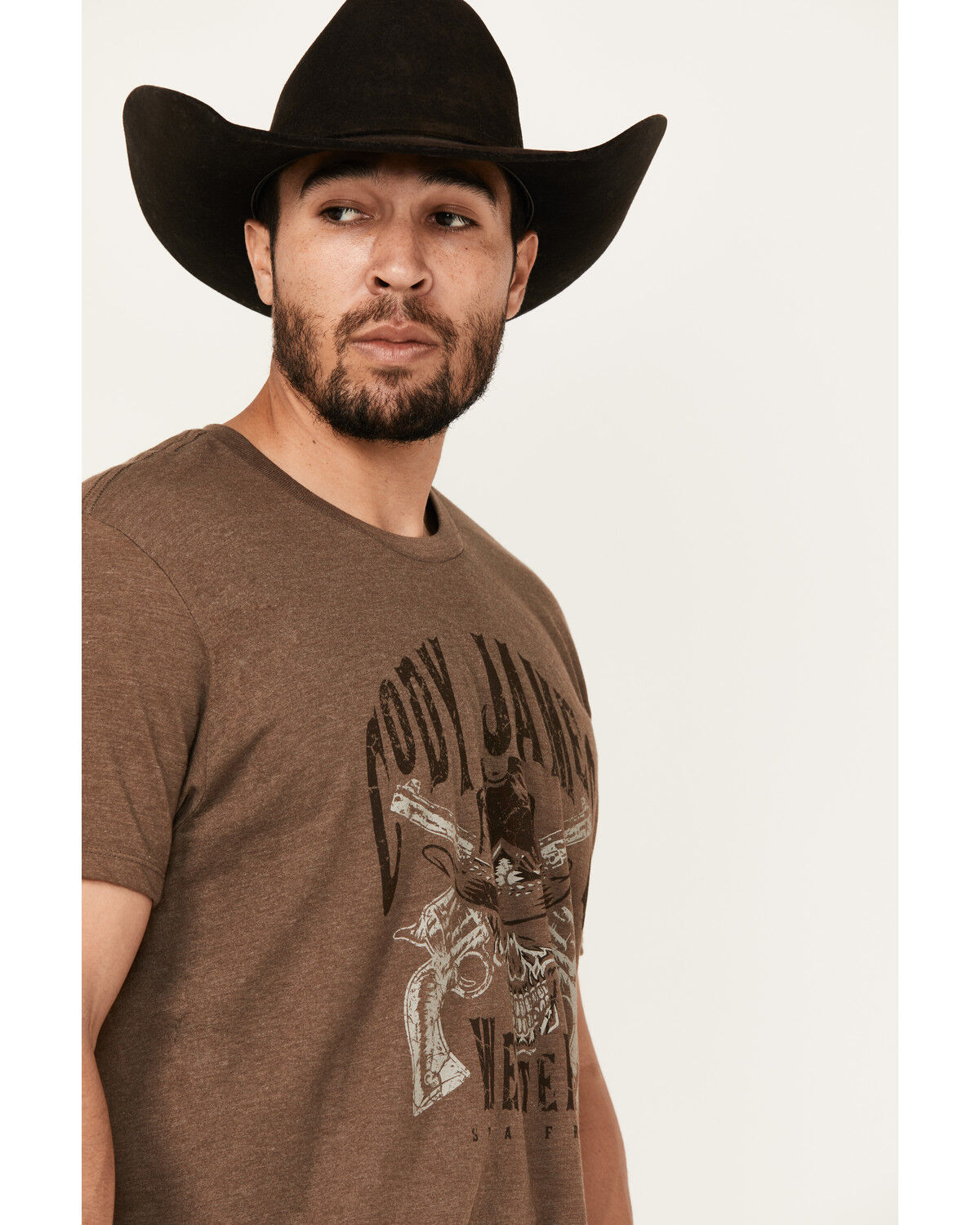 Image #2 - Cody James Men's Stay Free Short Sleeve Graphic T-Shirt, Dark Brown, hi-res
