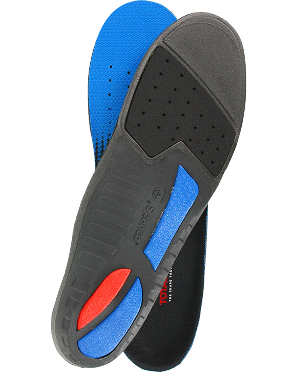 Image #2 - Spenco Total Support Max Insoles, Black/blue, hi-res