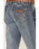 Image #4 - Wrangler Retro Men's Greeley Light Wash Stretch Relaxed Bootcut Jeans , Blue, hi-res