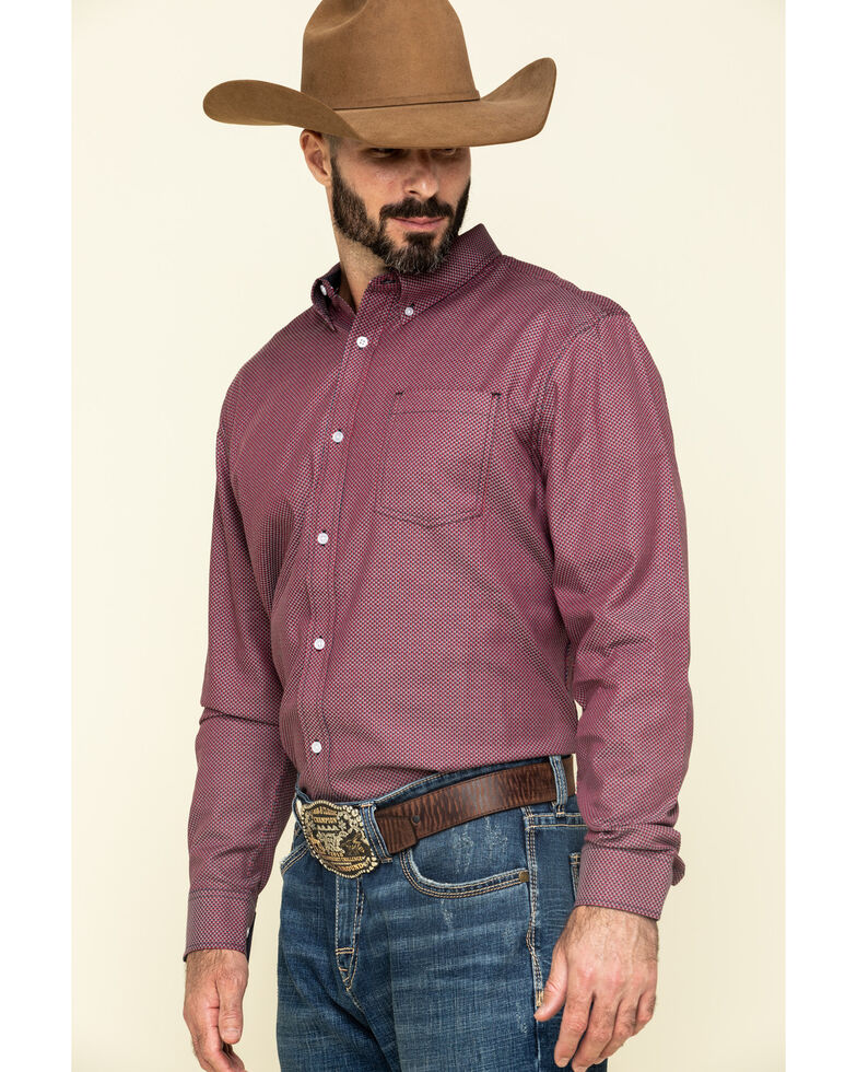 Cody James Core Men's Holler Geo Print Long Sleeve Western Shirt | Sheplers