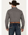 Cinch Men's Geo Print Long Sleeve Button-Down Western Shirt, Black, hi-res