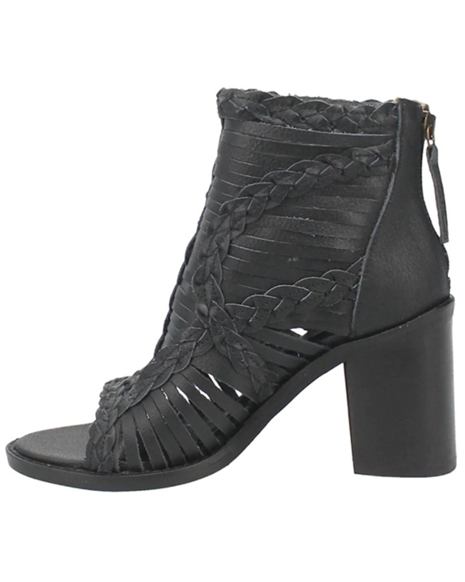 Image #3 - Dingo Women's Jeezy Western Booties - Round Toe, Black, hi-res