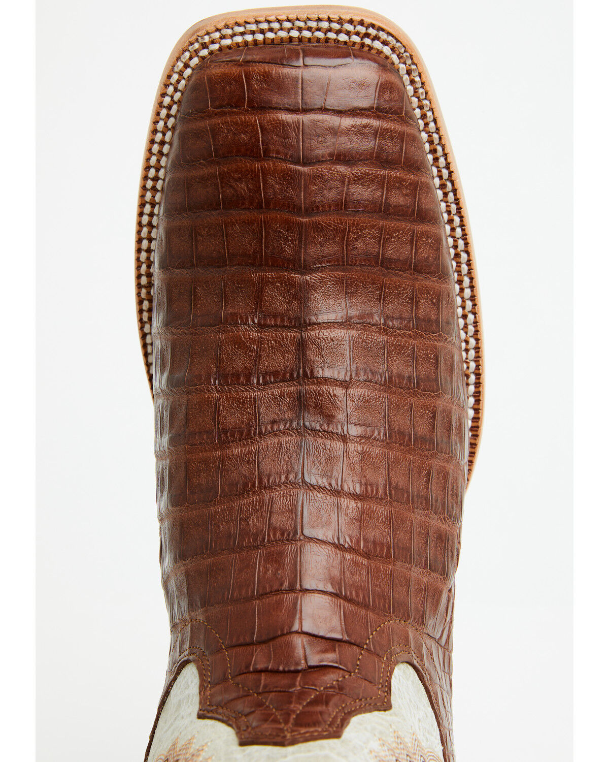 Image #6 - Ariat Men's Exotic Caiman Classic Callen Western Boots - Broad Square Toe, Brown, hi-res
