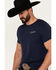 Image #2 - Pendleton Men's Trapper Peak Buffalo Short Sleeve Graphic T-Shirt, Navy, hi-res
