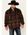 Image #1 - Outback Trading Co. Men's Brown Hudson Southwestern Print Long Sleeve Heavy Snap Western Shirt , , hi-res