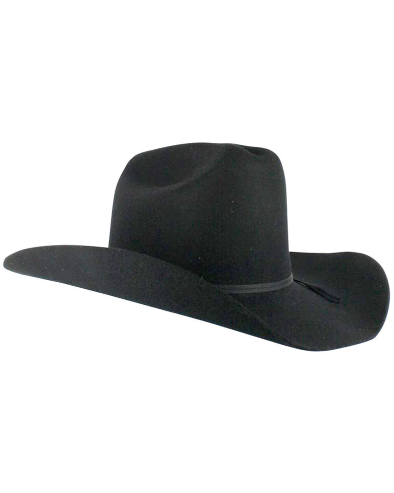 Cody James Men's Denver 2X Felt Cowboy Hat Black, Black, hi-res
