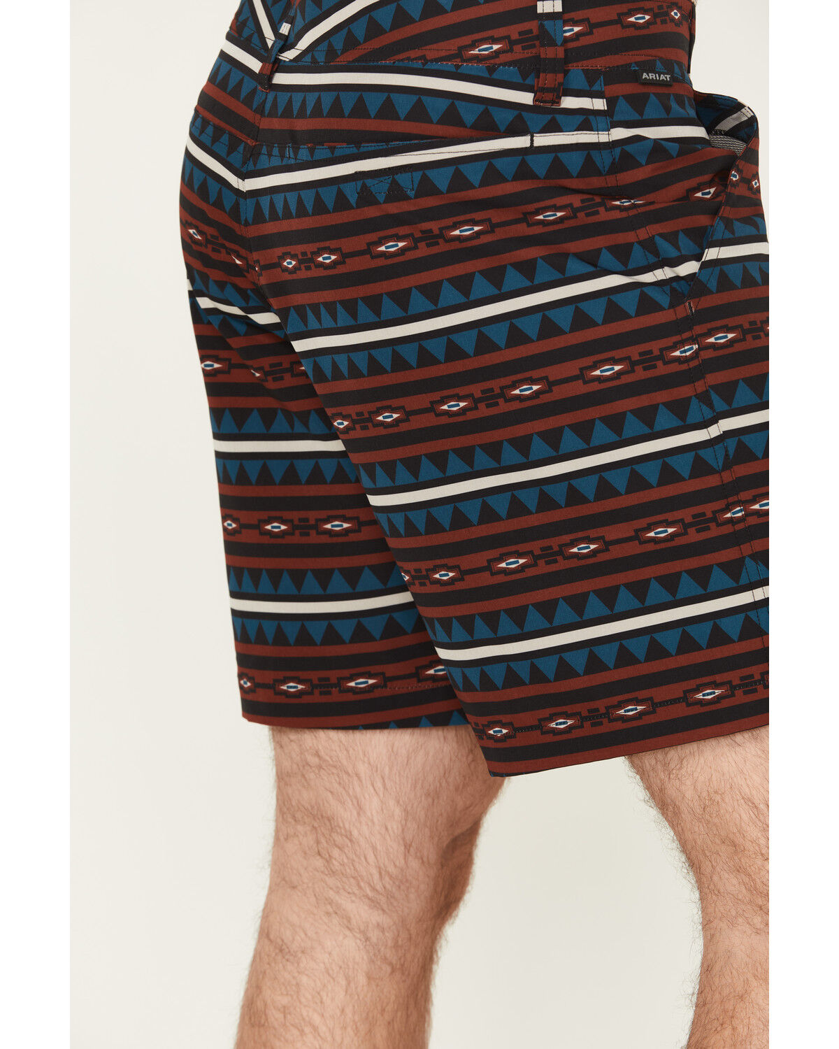 Image #4 - Ariat Men's Southwestern Print Tek Shorts, Multi, hi-res
