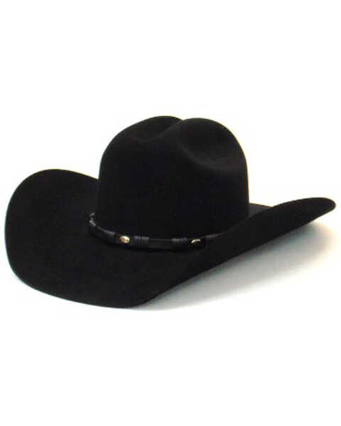 Justin Men's Black Wool Cowboy Hat, Black, hi-res