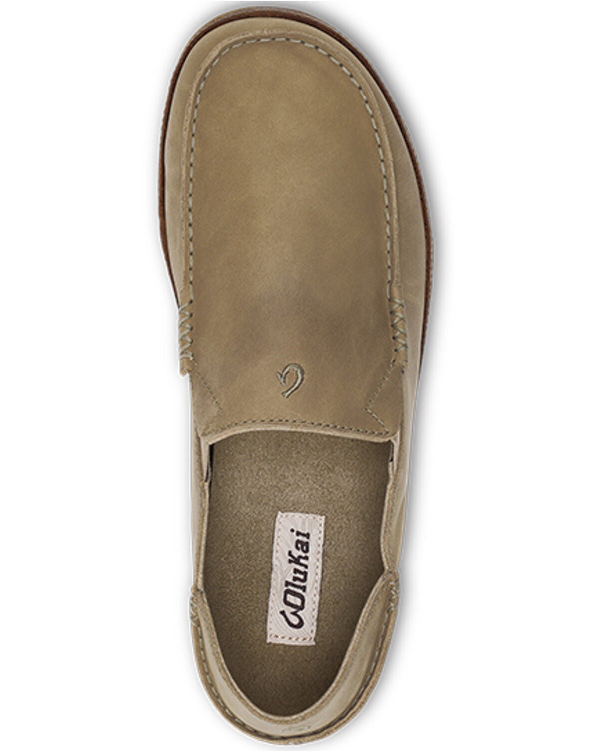 Image #4 - OluKai Men's Moloa Nubuck Slip-On Casual Shoes - Moc Toe, Tan, hi-res