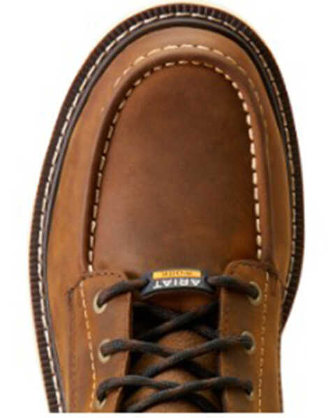 Image #4 - Ariat Men's 8" Rebar Lift Distressed Work Boots - Composite Toe , Brown, hi-res