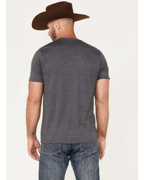 Image #4 - Cody James Men's Bull Skull Printed Graphic Short Sleeve T-Shirt , Grey, hi-res