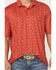 Image #3 - Ariat Men's 360 Airflow Printed Short Sleeve Button-Down Polo Shirt, Red, hi-res