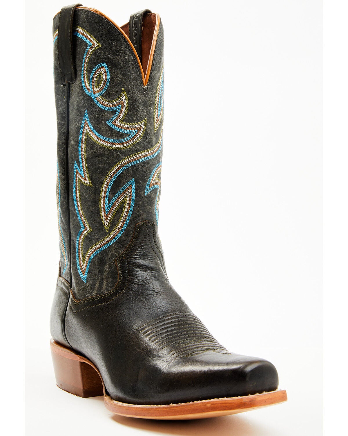 Dan Post Men's Freeman Western Boots - Square Toe, Brown, hi-res