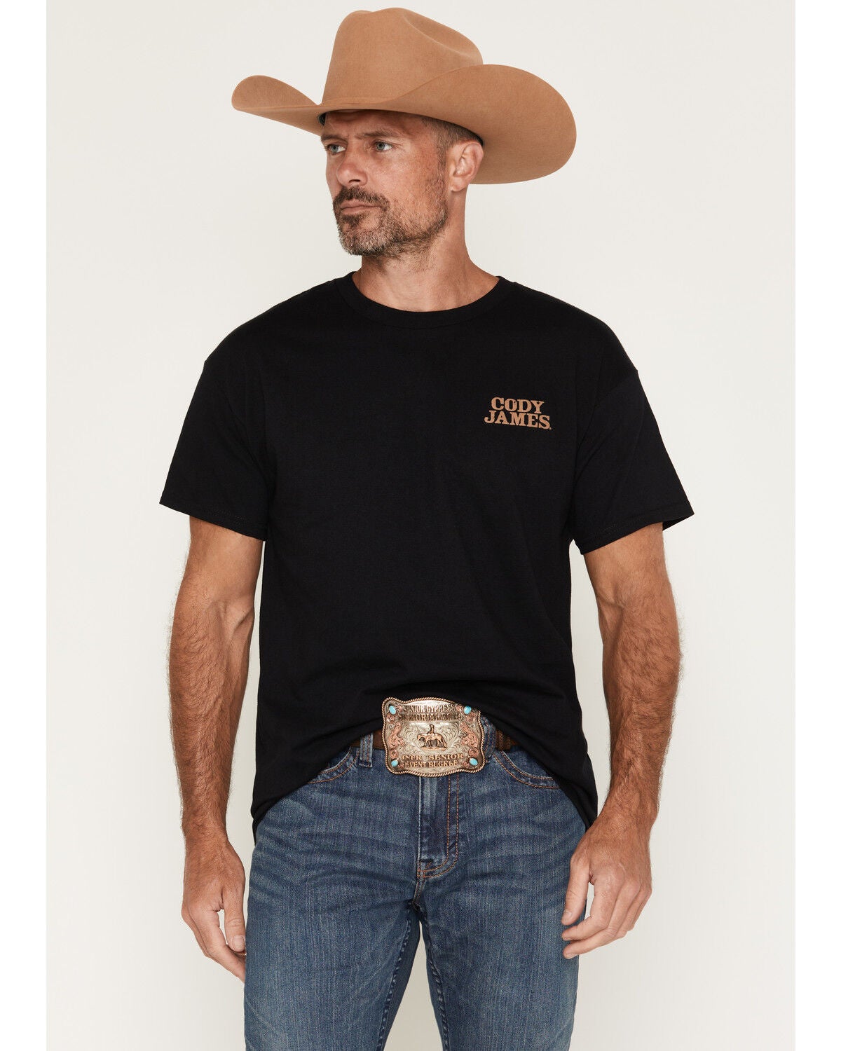 Image #2 - Cody James Men's Country as Hell Short Sleeve Graphic T-Shirt, Black, hi-res