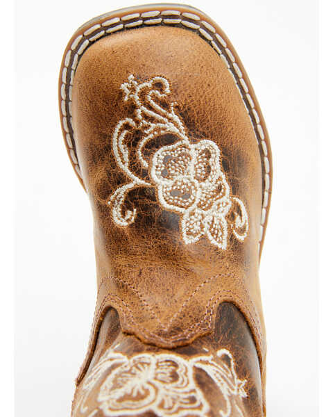 Image #6 - Shyanne Little Girls' Little Bitty Lasy Western Boots - Broad Square Toe , Brown, hi-res