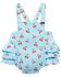 Image #1 - Wrangler Infant Girls' Boot Cherry Ruffle Onesie, Blue, hi-res