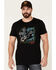 Image #1 - Moonshine Spirit Men's More 4 For The Fans Graphic Short Sleeve T-Shirt, Black, hi-res