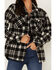 Image #3 - Idyllwind Women's Plaid Print Viola Fleece Shirt, Black, hi-res