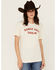 Image #1 - Rodeo Hippie Women's Dance Hall Darlin' Short Sleeve Graphic Tee, White, hi-res
