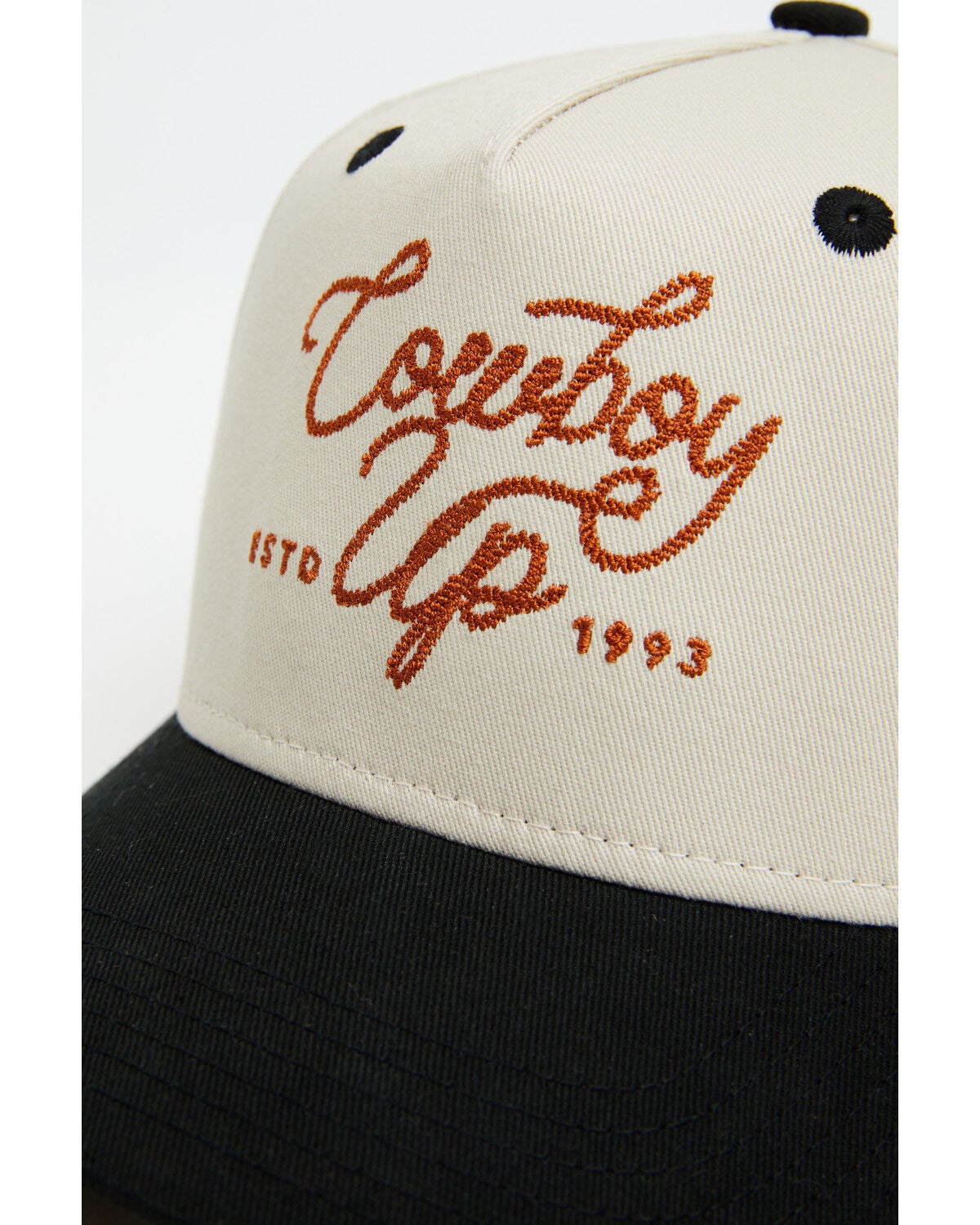 Image #2 - Cowboy Up Men's Built Wild Ball Cap, Black, hi-res