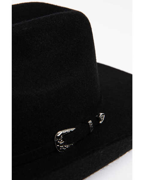Image #6 - Cody James Boys' 3X Wool Buckle Hat, Black, hi-res
